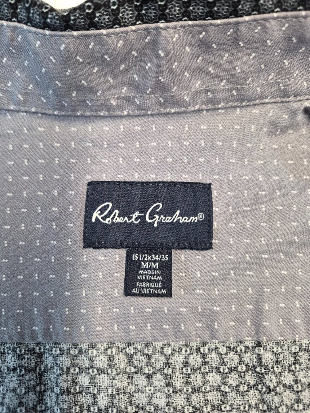 Robert Graham M Geometric Stretch Flip Cuff Shirt MC13